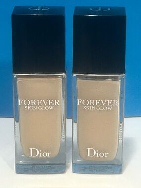 (2) Dior Forever Skin Glow Foundation - Warm Beige 0.5N